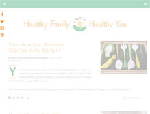 Tablet Screenshot of healthyfamilyhealthyyou.com
